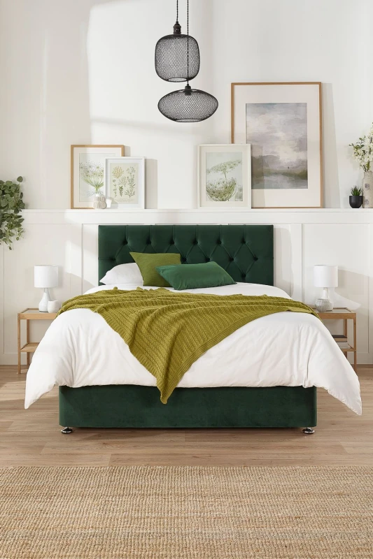 Image of Aspire Aspire Olivier Divan, 2 Drawers - Green Green Single