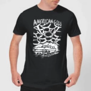 Image of American Gods Car Storm Mens T-Shirt - Black