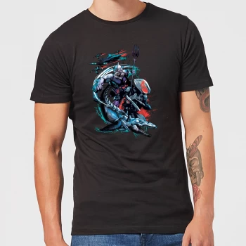 Image of Aquaman Black Manta & Ocean Master Mens T-Shirt - Black - 5XL