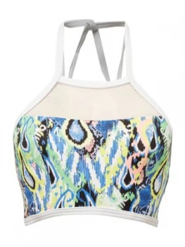 Image of Freya Evolve padded high neck bikini top Multi Coloured