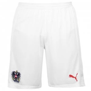 Image of Puma Austria Home Shorts 2018 - White