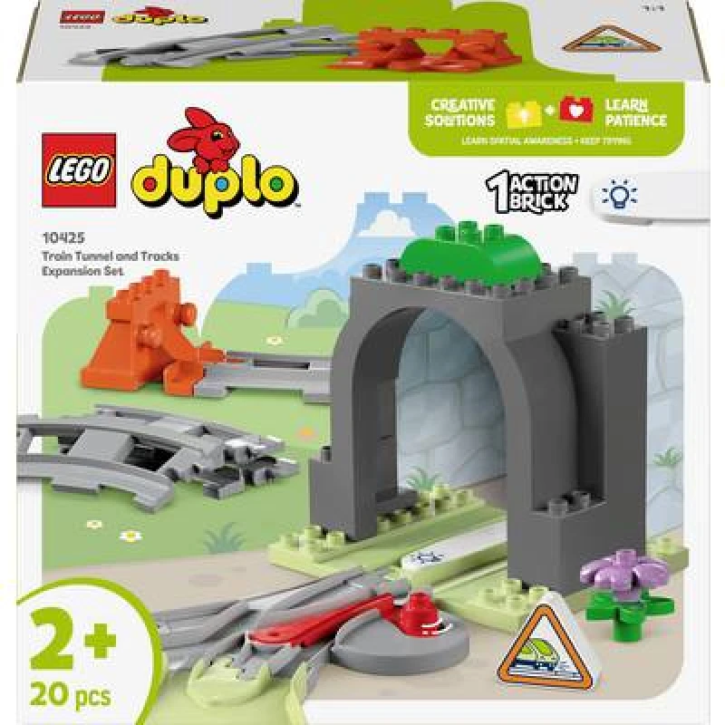 Image of Lego Duplo Train Tunnel And Tracks Expansion Set One Colour WBFZY Unisex