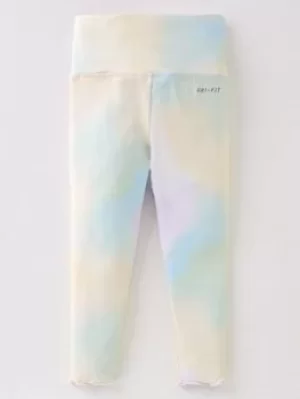 Image of Nike Aura Aop Legging, Yellow, Size 6-7 Years, Women