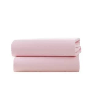 Image of Clair de Lune Pack of Two Fitted Cot Bed Sheets - Pink