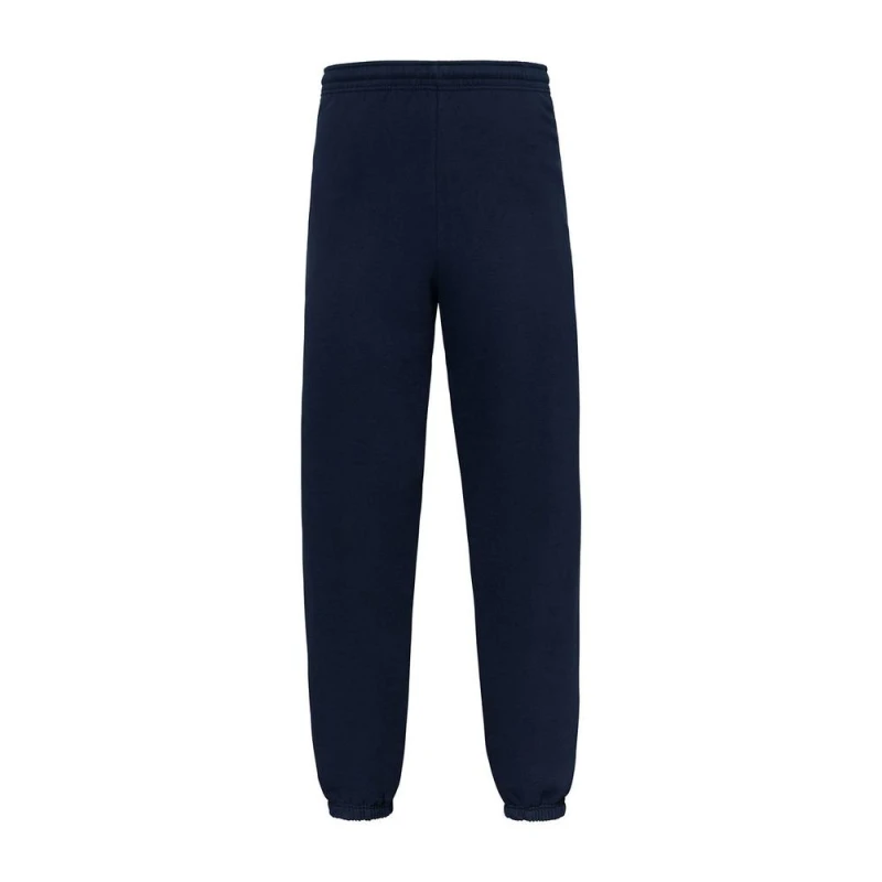 Image of Fruit of the Loom Mens Iconic Premium Elasticated Cuff Jogging Bottoms in Mid Navy Size: Small Mid Navy Male S