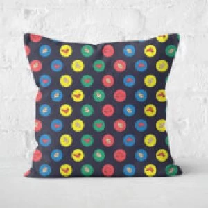 Image of Twister Black Square Cushion - 40x40cm - Soft Touch