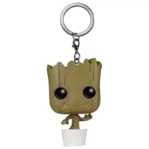 Image of Marvel Guardians Of The Galaxy Baby Groot Pocket Pop! Vinyl Key Chain