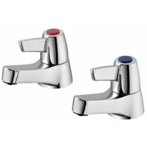 Image of Sandringham 21 Lever Head Basin Taps Pair - Chrome - Armitage Shanks