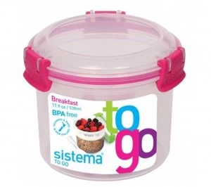 Image of Sistema Round 0.53-litre Breakfast to Go Pot
