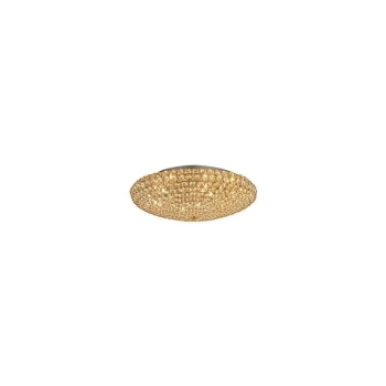 Image of Ideal Lux King - 9 Light Indoor Large Flush Light Gold, G9
