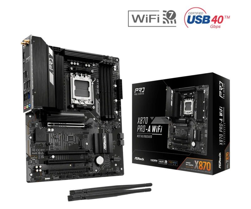 Image of Asrock X870 Pro-A WIFI (Socket AM5) DDR5 ATX Motherboard