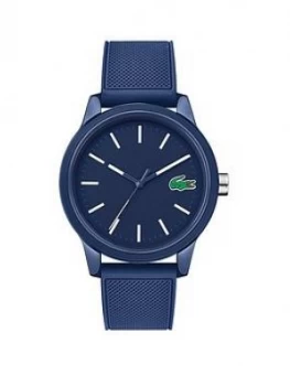 Image of Lacoste Lacoste 12.12 Blue Dial Blue Fabric Strap Mens Watch, One Colour, Men