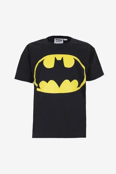 Image of DC Comics Batman Logo Boys T-Shirt Black