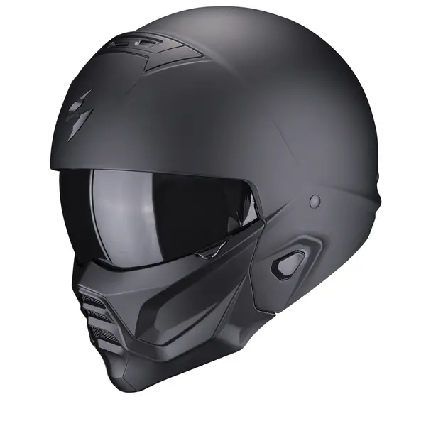 Image of Scorpion Exo-Combat II Solid Matt Black Jet Helmet S