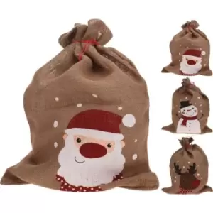 Image of The Spirit Of Christmas Jute Gift Sack 31 - None