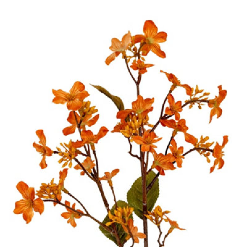 Image of Hill Interiors Vernicia Fordii Artificial Flower Spray Orange (One Size)