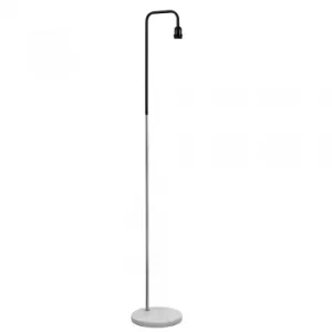 Image of Industrial Style 'Talisman' Brushed Chrome Floor Lamp with W