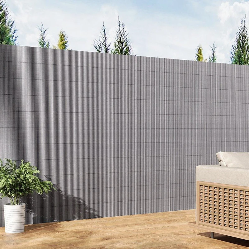 Image of Breeins 1.5 x 3m Sun-blocked Privacy Fence Screen Panels Grey unisex One size