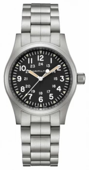 Image of Hamilton Khaki Field Mechanical Stainless Steel Bracelet Watch