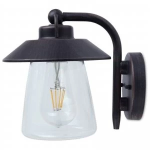 Image of Lutec 2642 Br Cate Rustic Wall Light 60 Watts