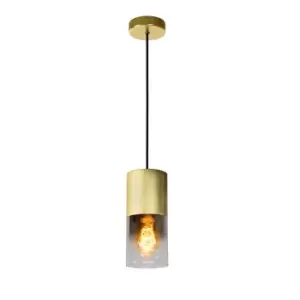 Image of Zino Modern Pendant Light - Ø10cm - 1xE27 - Matt Gold, Brass