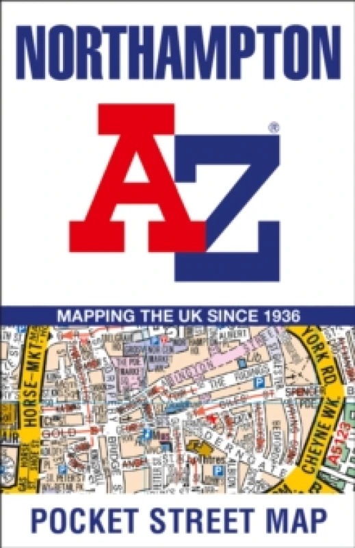 Image of Northampton A-Z Pocket Street Map. By AZ Maps Books