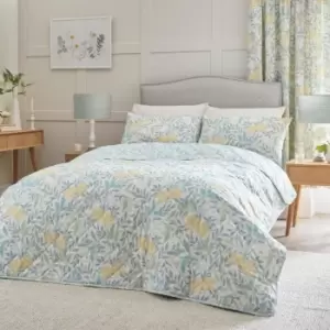 Image of Dreams & Drapes Dreams and Drapes Sandringham Duck Egg Bedspread, Cotton, Floral