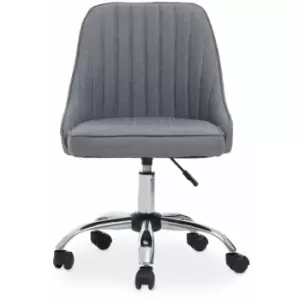 Image of Premier Housewares Alexi Grey Fabric Home Office Chair