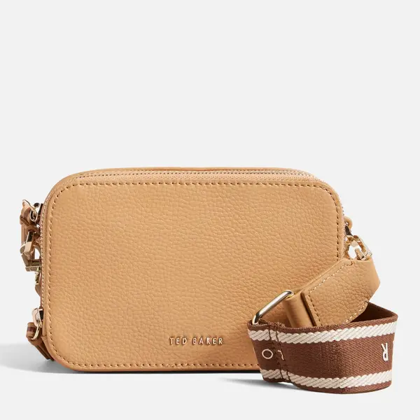 Image of Ted Baker Stunna Pebble-Grained Faux Leather Mini Camera Bag
