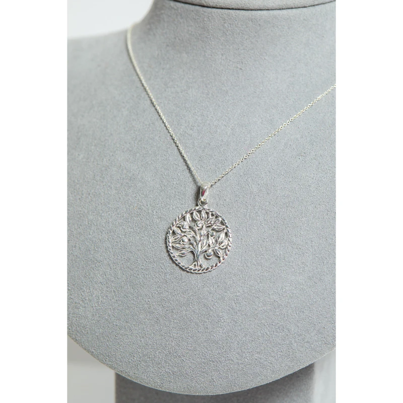 Image of Simply Silver Sterling Silver 925 Tree Of Love Pendant Silver