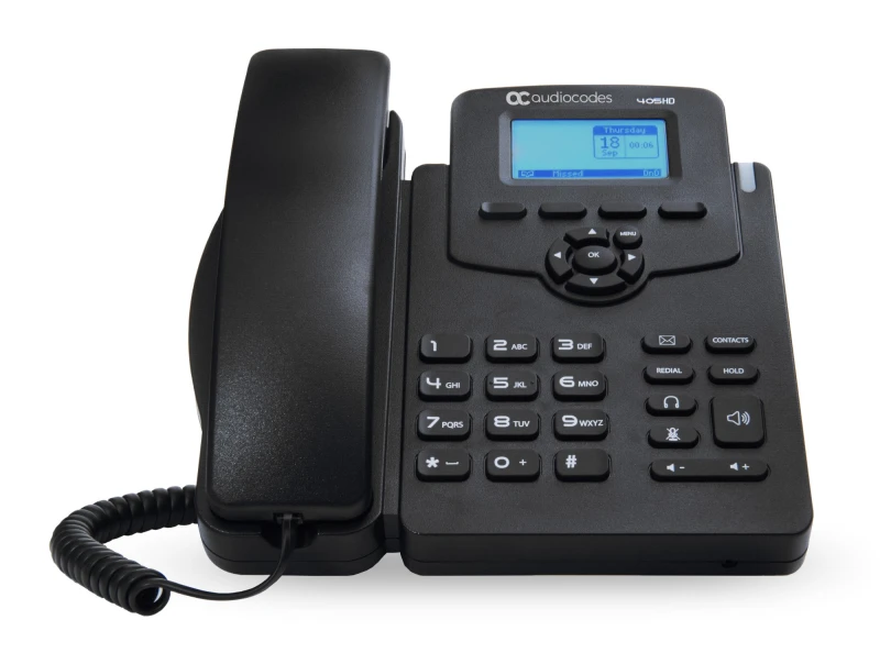 Image of AudioCodes 405HD IP-Phone PoE GbE black