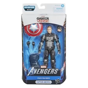 Image of Hasbro Marvel Legends Series Gamerverse Stealth Captain America Action Figure