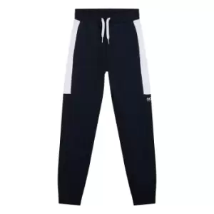 Image of Boss Kids Boys Block Colour Branded Joggers In Navy - Size 12 Years
