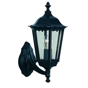 Image of 1 Light Outdoor Wall Lantern Black IP44, E27