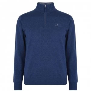 Image of Gant Gant Classic Cotton half Zip - Indigo 902
