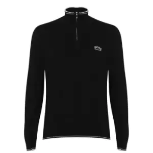 Image of Boss Zitom Knit Sweatshirt - Black