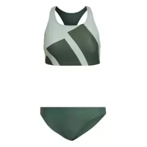 Image of adidas Big Logo Graphic Bikini Womens - Green