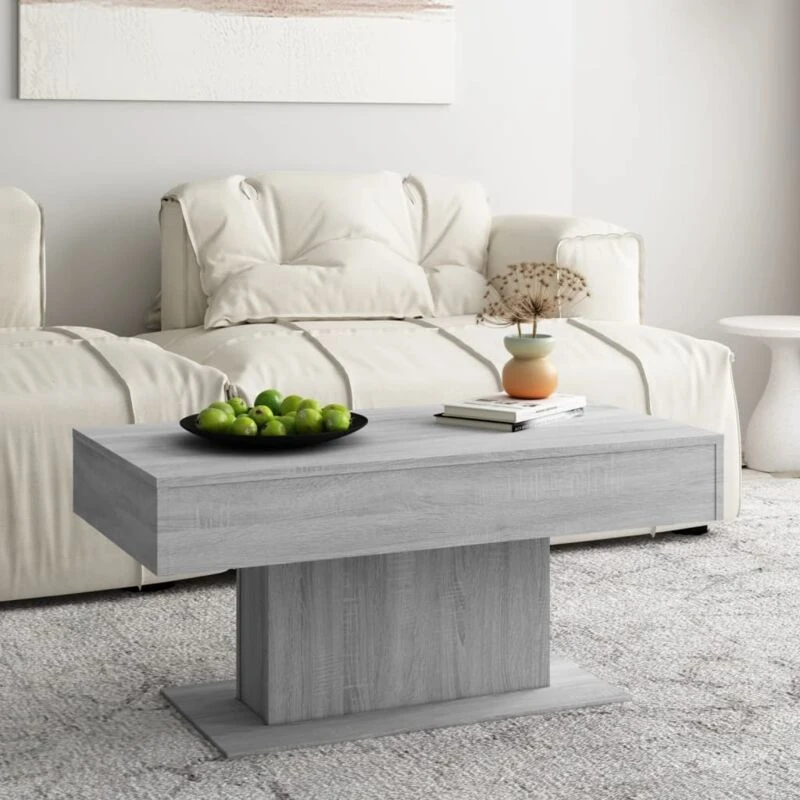 Image of VIDAXL Coffee Table Grey Sonoma 96x50x45cm Engineered Wood Vidaxl 8720286955901