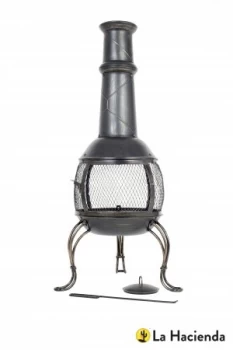 Image of La Hacienda Leon Mesh Steel Chiminea - Large