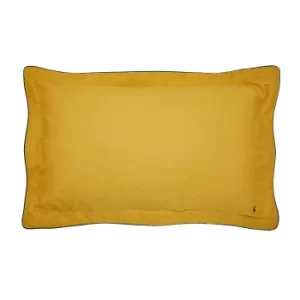 Image of Joules Good Morning Sunshine Oxford Pillowcase, Gold