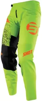 Image of Shot Devo Roll Kids Motocross Pants, green-orange, Size 6/7, green-orange, Size 6/7