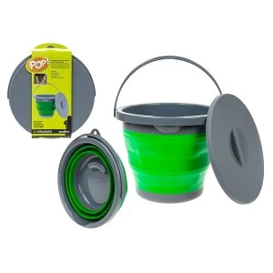 Image of Robert Dyas Summit Pop-up Bucket with Lid - 5L