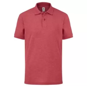 Image of Fruit Of The Loom Childrens/Kids Unisex 65/35 Pique Polo Shirt (12-13) (Heather Red)