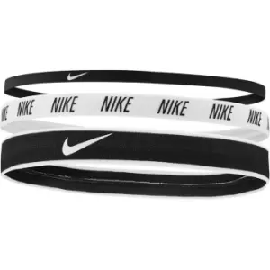 Image of Nike Elastic Mix Headband 3 Pack - Black