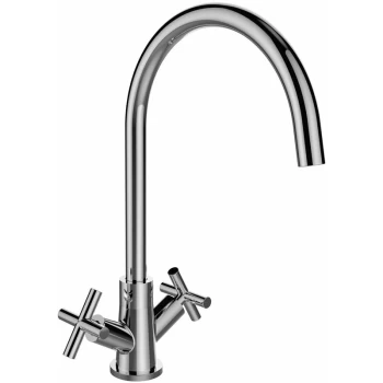 Image of Bristan Tangerine EasyFit Mono Kitchen Sink Mixer Tap Dual Handle - Chrome