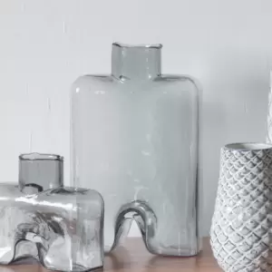 Image of Large Melody Bottle Grey Vase Grey