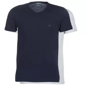 Image of Emporio Armani CC722-PACK DE 2 mens T shirt in Blue - Sizes EU S,EU M,EU L,EU XL