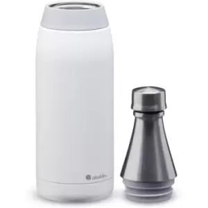 Image of Aladdin Fresco Thermavac Stainless Steel Water Bottle 0.6L Snowflake White