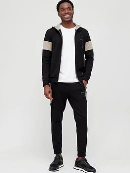 Image of BOSS Tracksuit Set - Black, Size S, Men