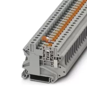 Image of Phoenix Contact Ut 4-Mt-P/p Terminal Block, Din Rail, 2Pos, 10Awg